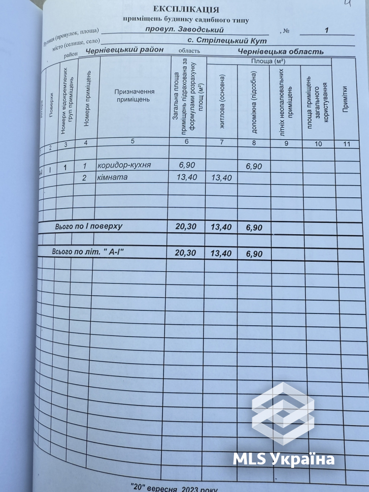 Будинки/Котедж - с. Стрілецький Кут - 1 кімн., 20 м²