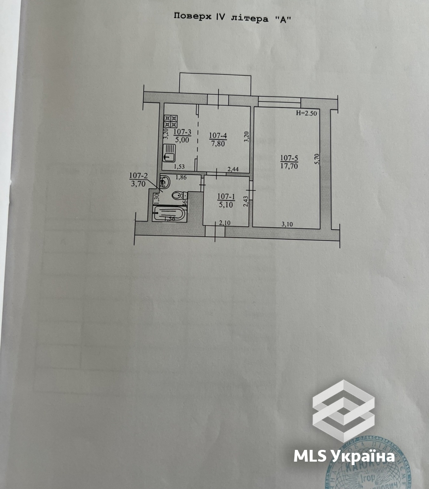 1-комнатная квартира по адресу ул. Полетаєва Федора (площадь 40 м²) - Atlanta.ua - фото 3